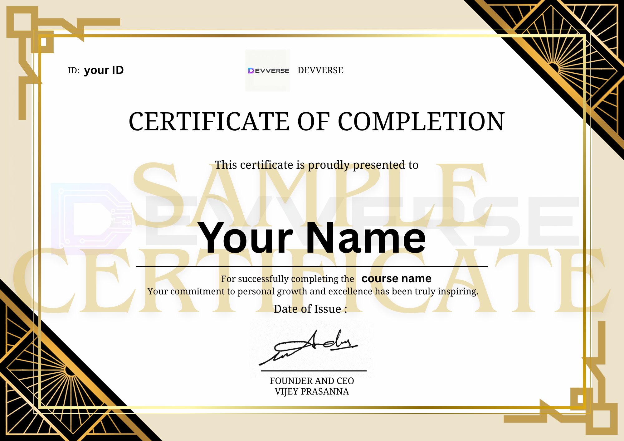 Course Certificate